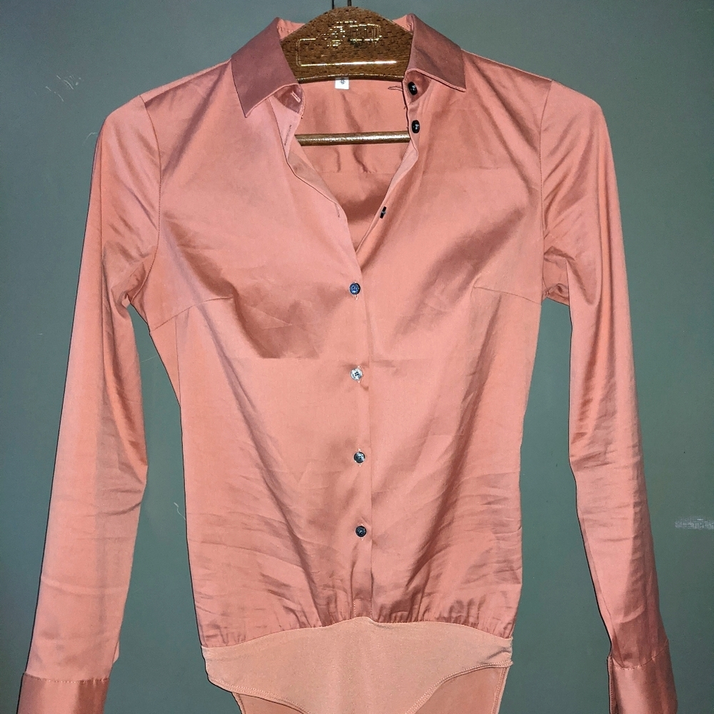 Express Fitted Essential Shirt Bodysuit